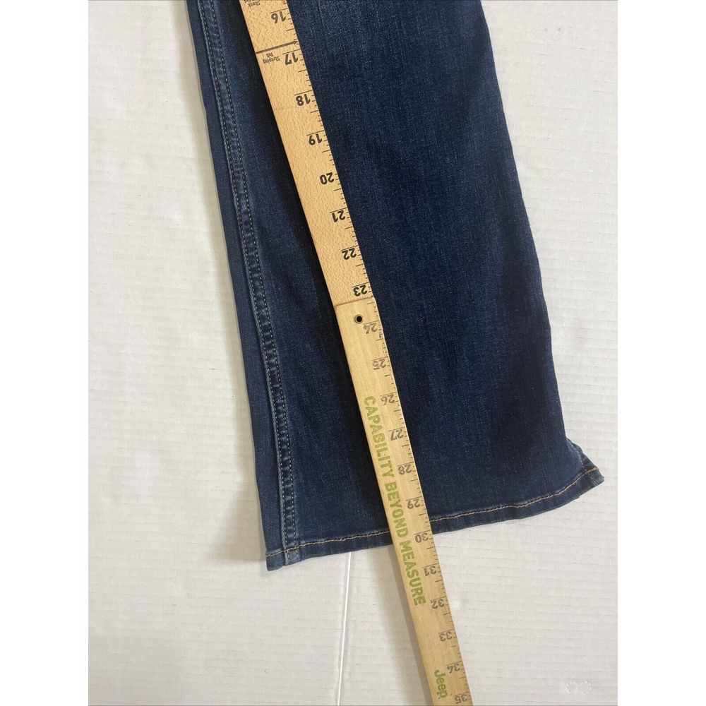Abercrombie kids Girl High rise Flare Jeans Dark Wash Sz 15/16 Regular Pull‎ On - Picture 7 of 11